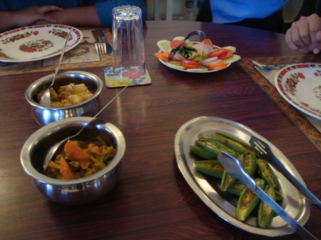 Potol bhaja, veggies and more :)